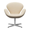  Swan Lounge Chair Satin Brushed Aluminium/Sunniva Sand