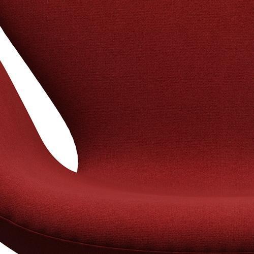 [product_category]-Fritz Hansen Swan Lounge Chair, Satin Brushed Aluminium/Tonus Burnt Red-Fritz Hansen-3320-TON207-SPAL-FRI-6