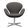  Swan Lounge Chair Satingbrushed Aluminium/Hallingdal Grey Dark