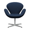  Swan Lounge Chair Silver Grey/Christianshavn Blue