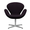  Swan Lounge Chair Silver Grey/Divina Aubergine (376)