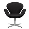  Swan Lounge Chair Silver Grey/Divina Md Dark Grey