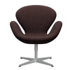  Swan Lounge Chair Silver Grey/Divina Melange Dusty Violet