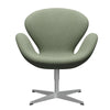  Swan Lounge Chair Silver Grey/Divina Melange Light Green