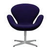  Swan Lounge Chair Silver Grey/Divina Violet Dark (692)