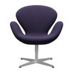  Swan Lounge Chair Silver Grey/Fame Violet Dark