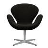  Swan Lounge Chair Silver Grey/Hallingdal Black/Grey (173)