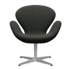  Swan Lounge Chair Silver Grey/Hallingdal Black/Grey (368)