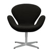  Swan Lounge Chair Silver Grey/Hallingdal Brown/Dark Grey