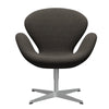  Swan Lounge Chair Silver Grey/Hallingdal Charcoal Light