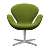  Swan Lounge Chair Silver Grey/Hallingdal Green