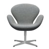  Swan Lounge Chair Silver Grey/Hallingdal White Grey