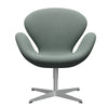  Swan Lounge Chair Silver Grey/Re Wool Light Aquamarine/Natural