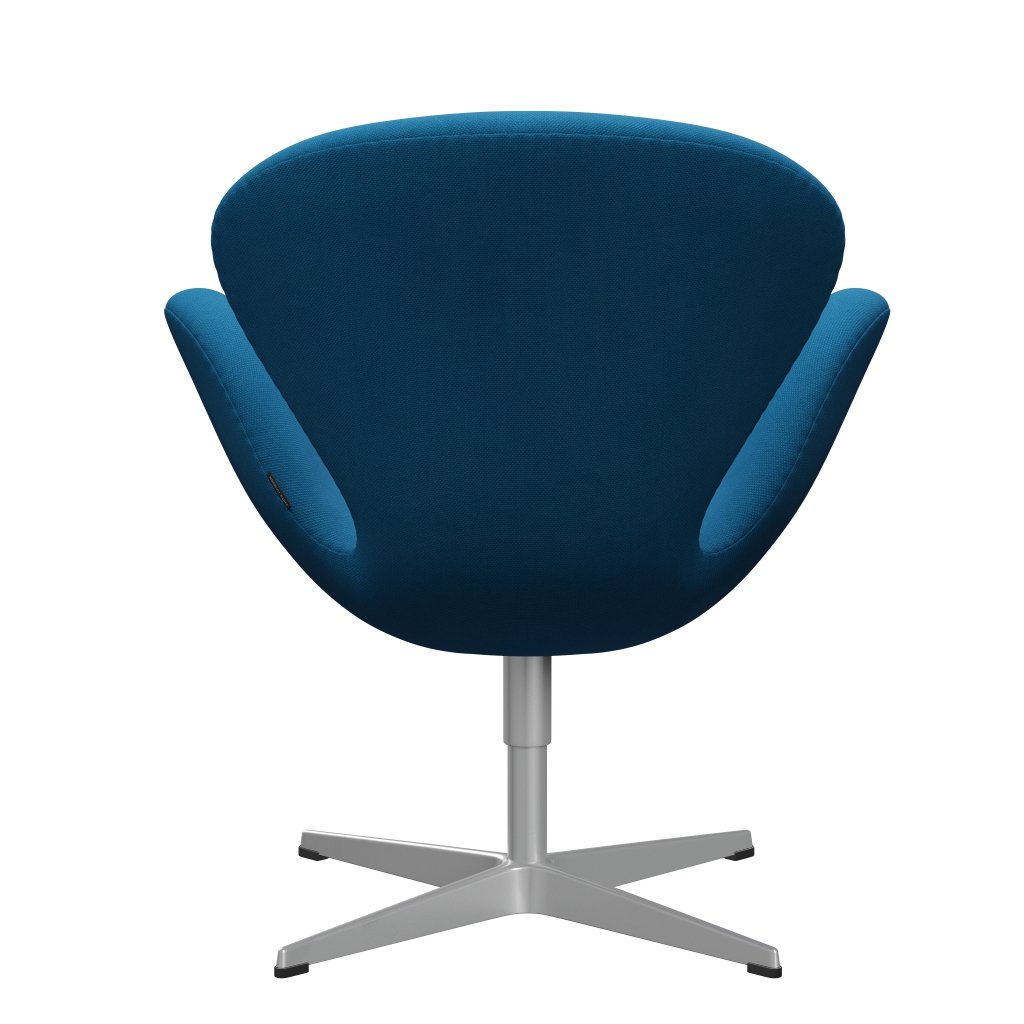 [product_category]-Fritz Hansen Swan Lounge Chair, Silver Grey/Steelcut Turquoise/Ocean-Fritz Hansen-3320-STI835-SGBASE-FRI-4