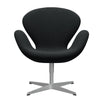  Swan Lounge Chair Silver Grey/Sunniva Black/Dark Grey