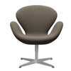  Swan Lounge Chair Silver Grey/Sunniva Chocolate/Light Grey