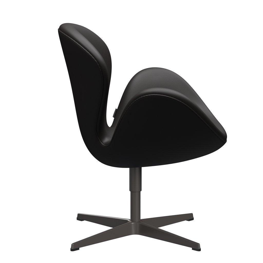 [product_category]-Fritz Hansen Swan Lounge Chair, Warm Graphite/Aura Black Brown-Fritz Hansen-3320-CLBBR-WGBASE-FRI-3