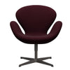  Swan Lounge Chair Warm Graphite/Comfort Violet/Dark Red