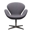  Swan Lounge Chair Warm Graphite/Divina Md Delicate Blue Grey