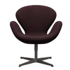  Swan Lounge Chair Warm Graphite/Divina Md Wine Red