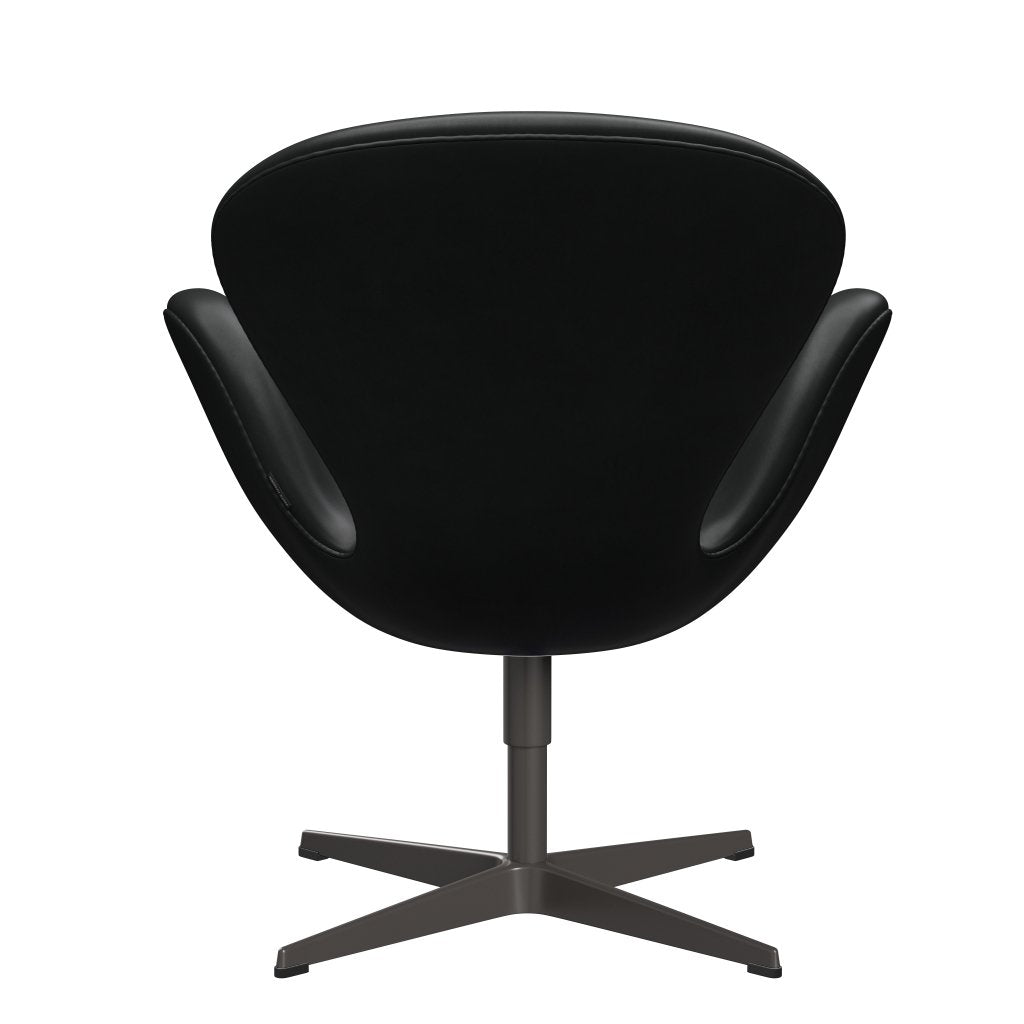 [product_category]-Fritz Hansen Swan Lounge Chair, Warm Graphite/Grace Black-Fritz Hansen-3320-ELBLA-WGBASE-FRI-4