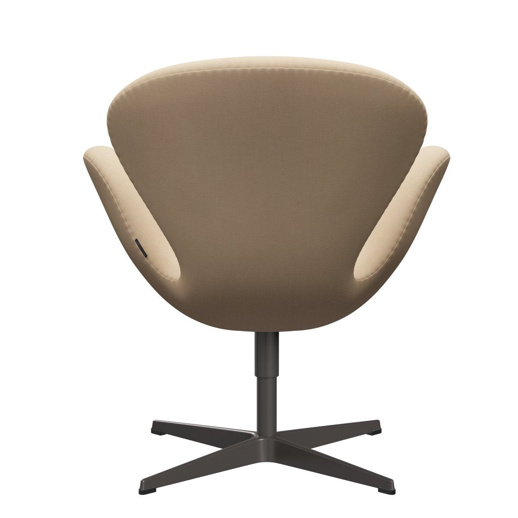 [product_category]-Fritz Hansen Swan Lounge Chair, Warm Graphite/Rime Wool White-Fritz Hansen-3320-RIM211-WGBASE-FRI-4