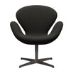  Swan Lounge Chair Warm Graphite/Steelcut Trio Dark Brown