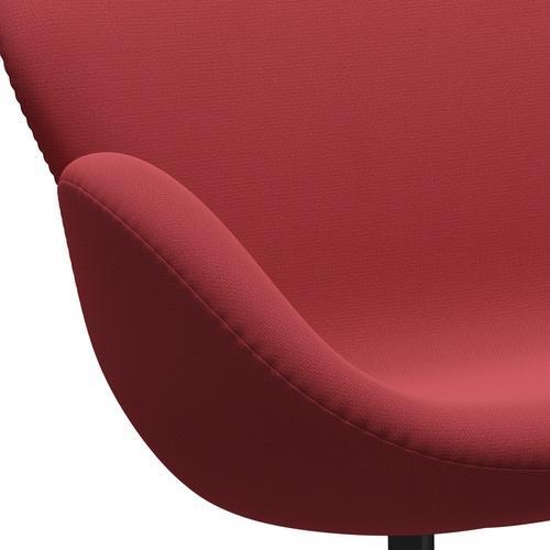 [product_category]-Fritz Hansen Swan Sofa 2 Seater, Black Lacquered/Capture Instant Red-Fritz Hansen-3321-CP5401-BLLA-FRI-7