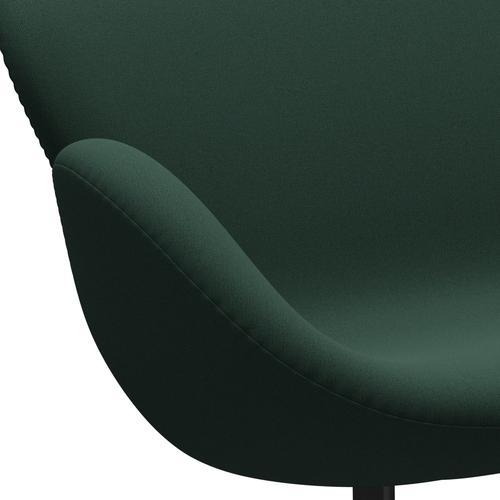 [product_category]-Fritz Hansen Swan Sofa 2 Seater, Black Lacquered/Christianshavn Dark Green Uni-Fritz Hansen-3321-CH1160-BLLA-FRI-7