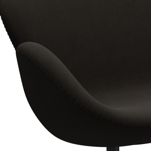 [product_category]-Fritz Hansen Swan Sofa 2 Seater, Black Lacquered/Diablo Chocolate Dark-Fritz Hansen-3321-DIA403-BLLA-FRI-7