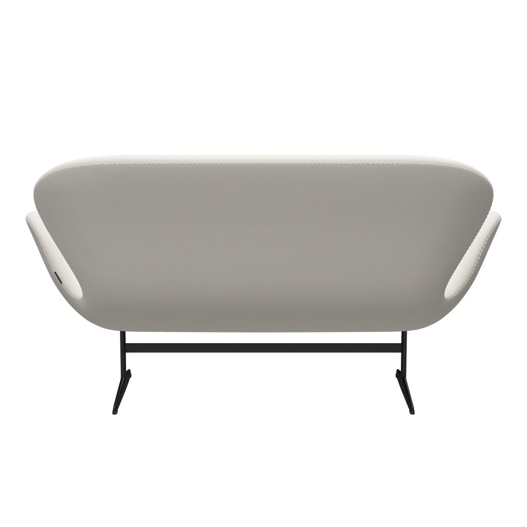 [product_category]-Fritz Hansen Swan Sofa 2 Seater, Black Lacquered/Diablo Snow-Fritz Hansen-3321-DIA202-BLLA-FRI-4