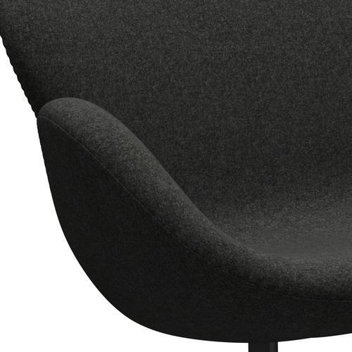 [product_category]-Fritz Hansen Swan Sofa 2 Seater, Black Lacquered/Divina Melange Grey-Fritz Hansen-3321-DIM170-BLLA-FRI-7