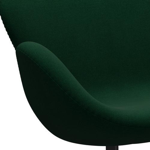 [product_category]-Fritz Hansen Swan Sofa 2 Seater, Black Lacquered/Hallingdal Bottle Green-Fritz Hansen-3321-HAL944-BLLA-FRI-7