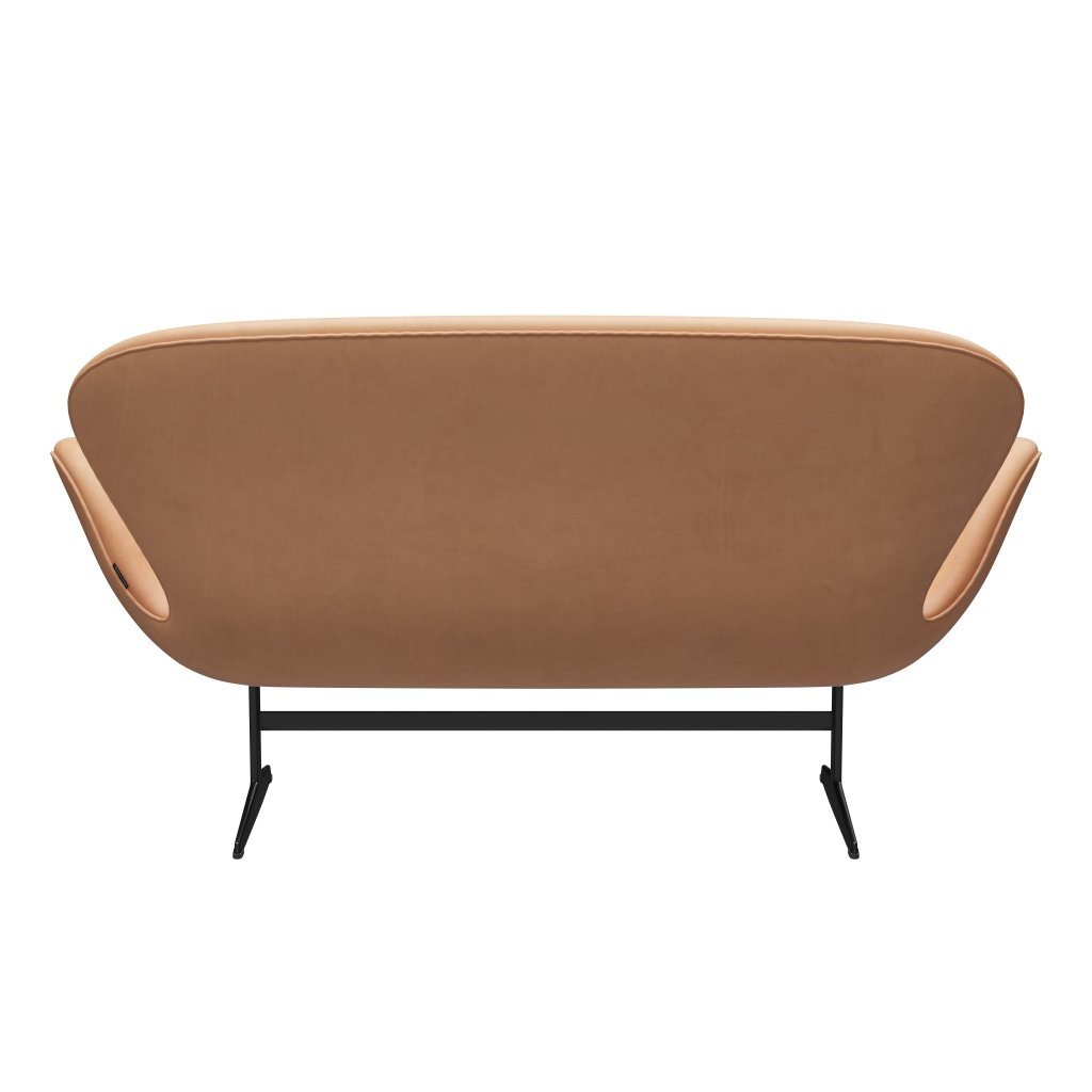 [product_category]-Fritz Hansen Swan Sofa 2 Seater, Black Lacquered/Natural Natural-Fritz Hansen-3321-NATUR-BLLA-FRI-4