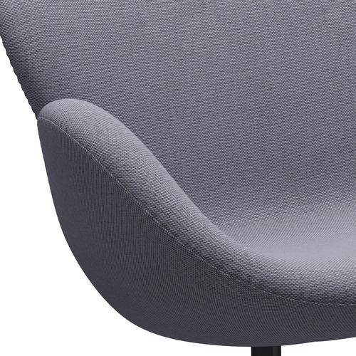 [product_category]-Fritz Hansen Swan Sofa 2 Seater, Black Lacquered/Re Wool Lavender/Natural-Fritz Hansen-3321-REW658-BLLA-FRI-7