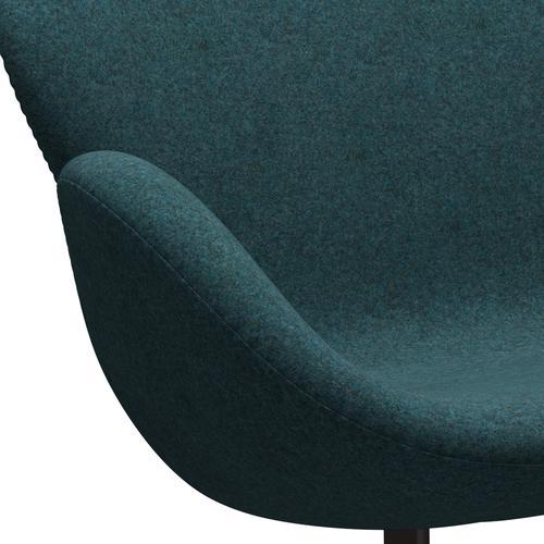 [product_category]-Fritz Hansen Swan Sofa 2 Seater, Brown Bronze/Divina Md Turquoise Dark-Fritz Hansen-3321-DMD843-BBBASE-FRI-7