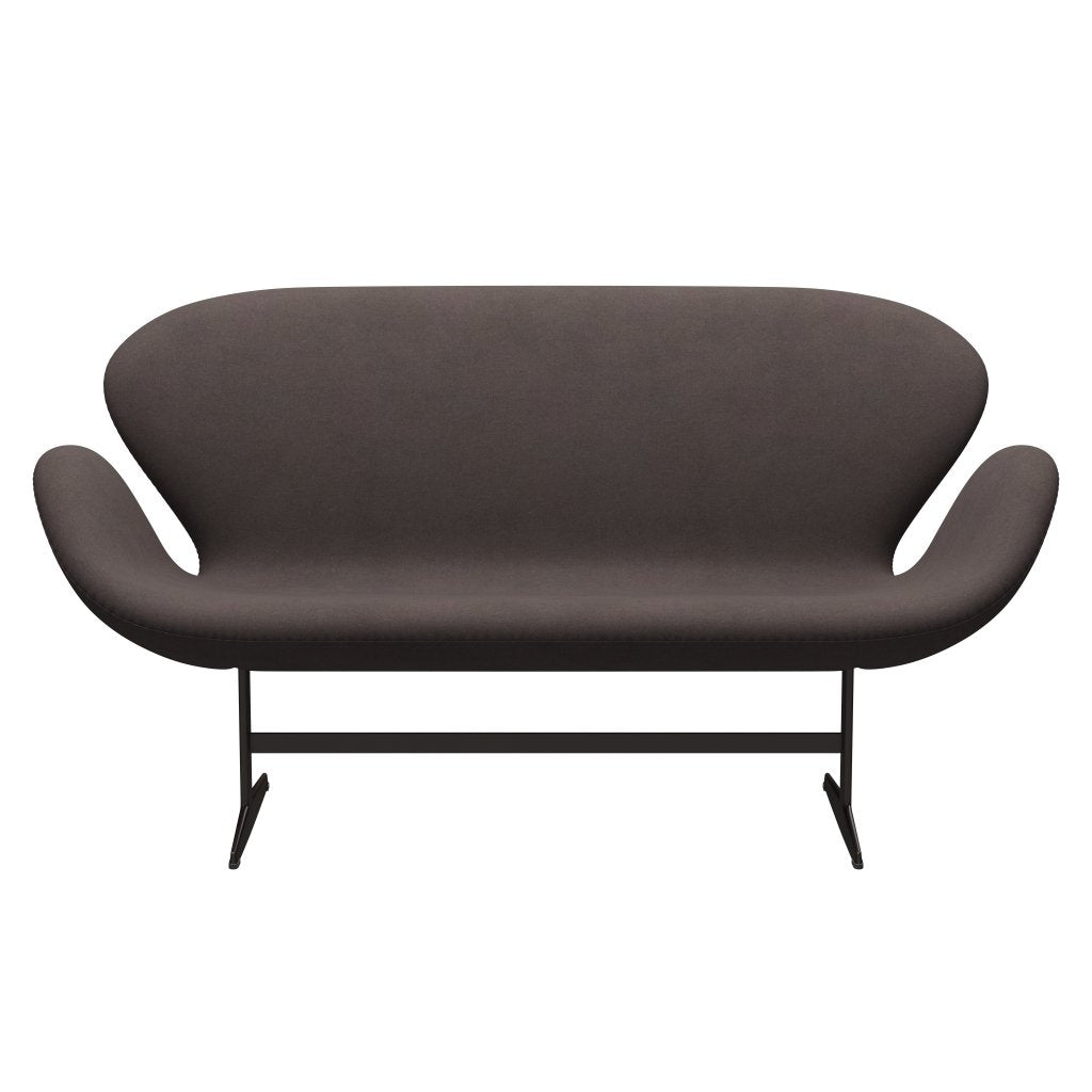 [product_category]-Fritz Hansen Swan Sofa 2 Seater, Brown Bronze/Divina Pastel Brown-Fritz Hansen-3321-DIV691-BBBASE-FRI-1