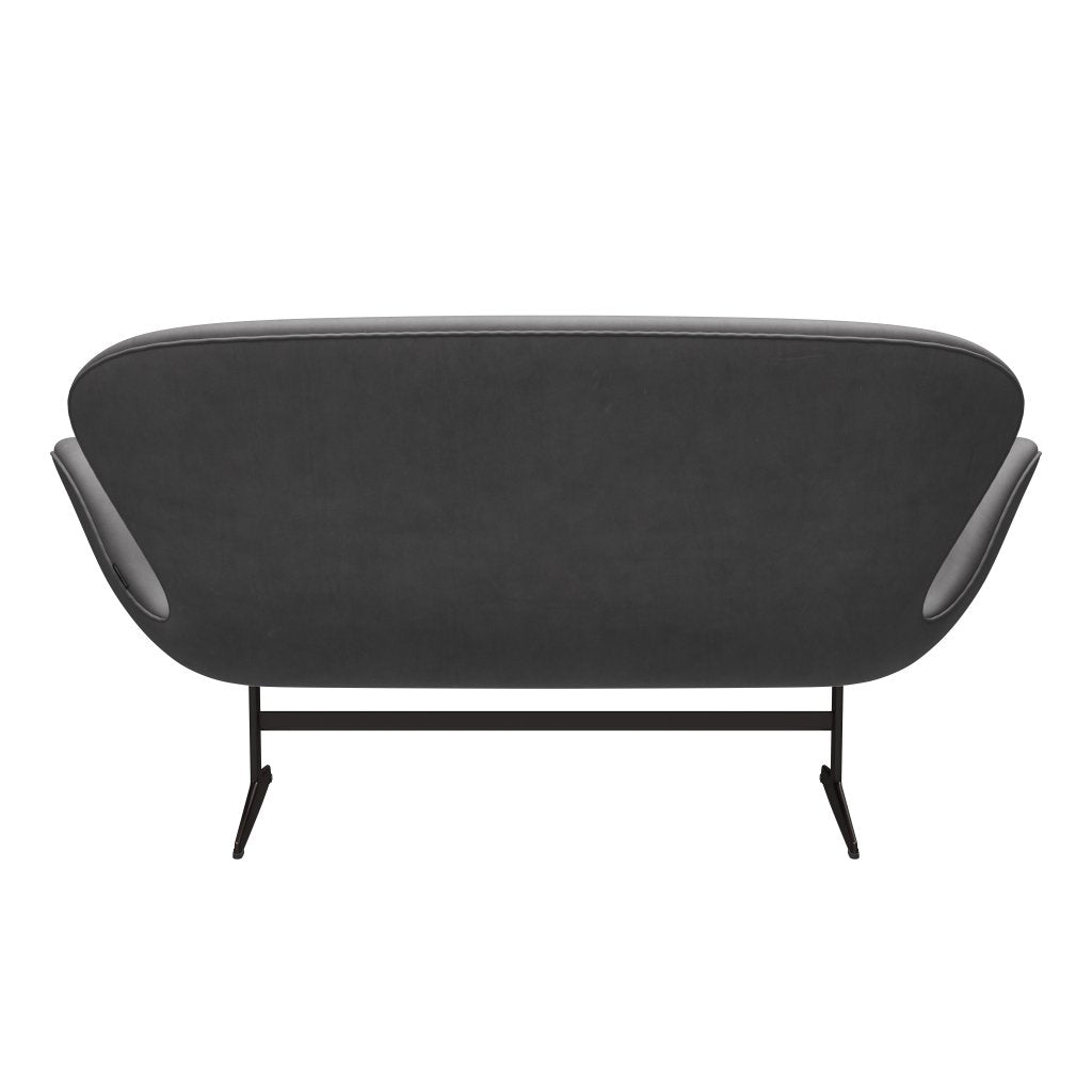 [product_category]-Fritz Hansen Swan Sofa 2 Seater, Brown Bronze/Embrace Concrete-Fritz Hansen-3321-SECONC-BBBASE-FRI-4