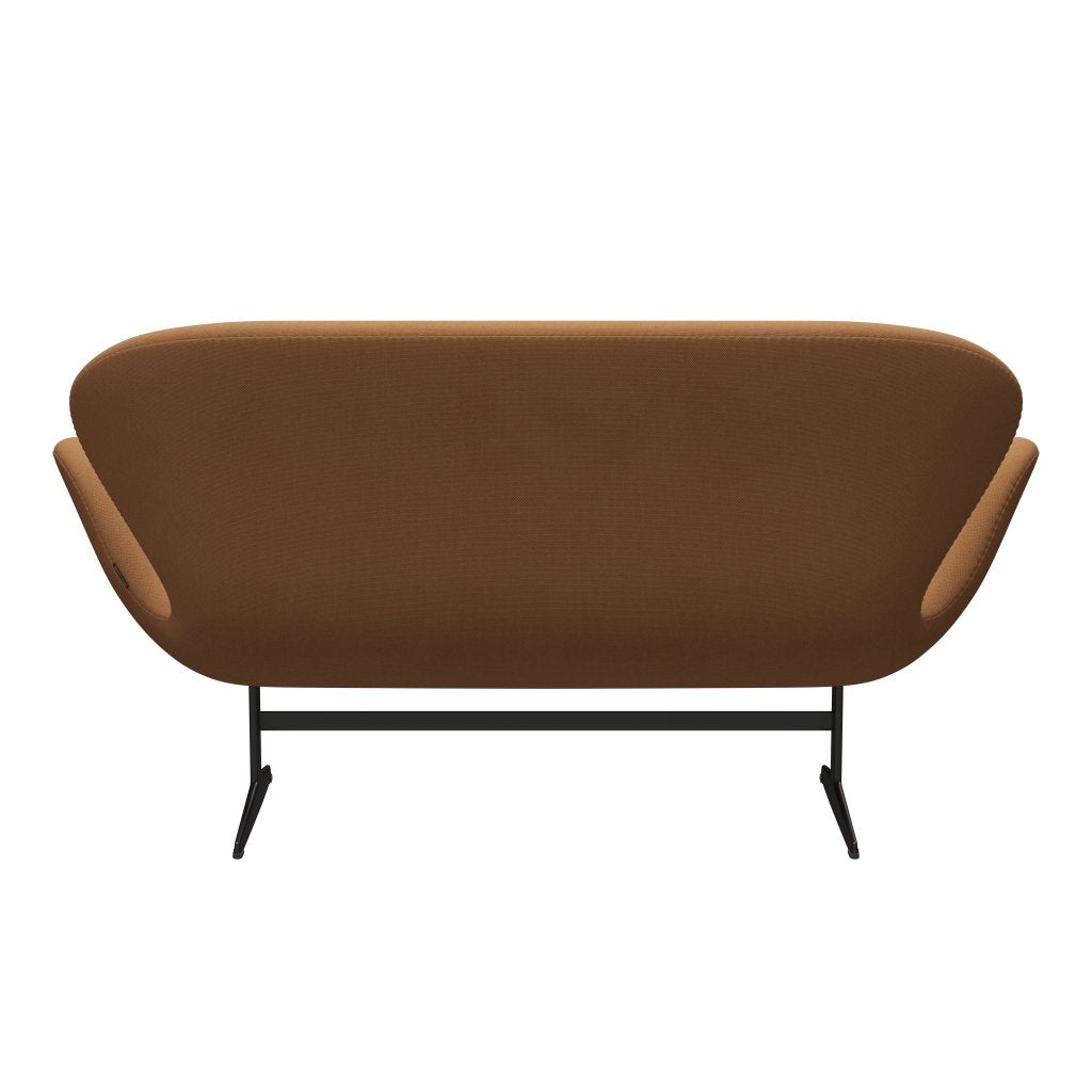 [product_category]-Fritz Hansen Swan Sofa 2 Seater, Brown Bronze/Steelcut Trio Camel-Fritz Hansen-3321-STR436-BBBASE-FRI-4