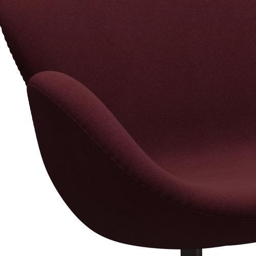 [product_category]-Fritz Hansen Swan Sofa 2 Seater, Brown Bronze/Tonus Wine Red-Fritz Hansen-3321-TON610-BBBASE-FRI-7