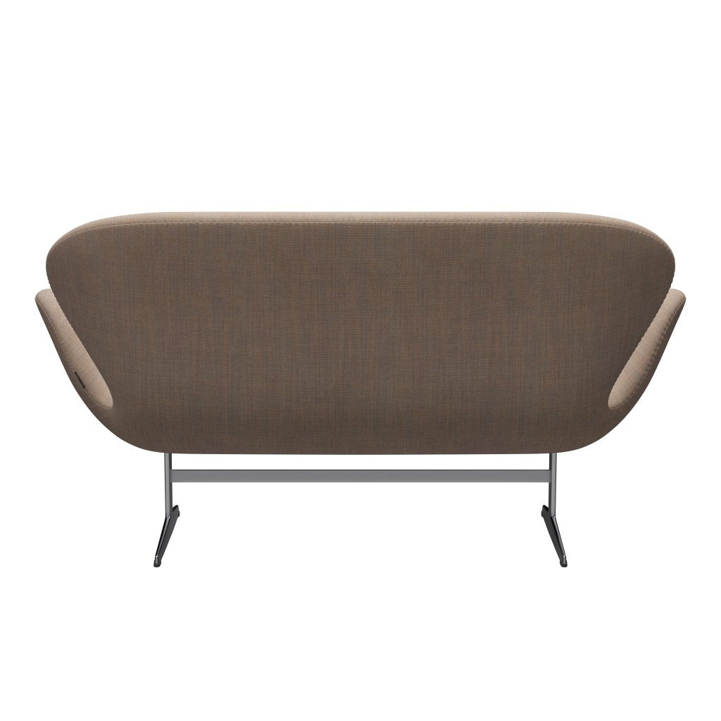 [product_category]-Fritz Hansen Swan Sofa 2 Seater, Satin Brushed Aluminium/Canvas Sand-Fritz Hansen-3321-CA0224-SPAL-FRI-4