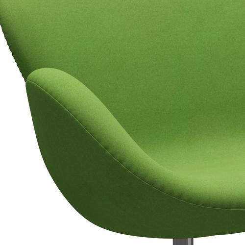 [product_category]-Fritz Hansen Swan Sofa 2 Seater, Satin Brushed Aluminium/Divina Lime Light-Fritz Hansen-3321-DIV956-SPAL-FRI-7