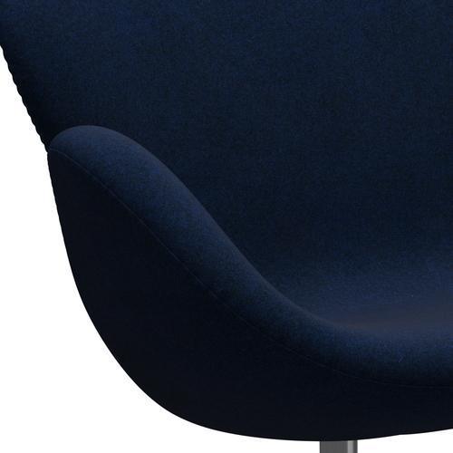 [product_category]-Fritz Hansen Swan Sofa 2 Seater, Satin Brushed Aluminium/Divina Melange Navy Dark-Fritz Hansen-3321-DIM777-SPAL-FRI-7