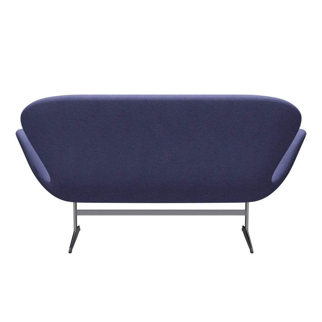 [product_category]-Fritz Hansen Swan Sofa 2 Seater, Satin Brushed Aluminium/Divina Melange Violet Light-Fritz Hansen-3321-DIM647-SPAL-FRI-4