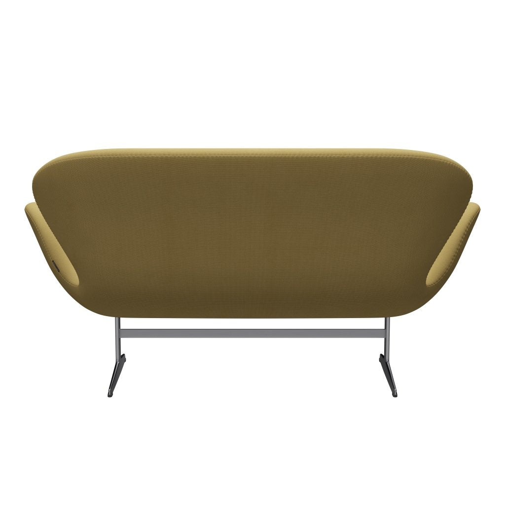 [product_category]-Fritz Hansen Swan Sofa 2 Seater, Satin Brushed Aluminium/Fame Beige (62068)-Fritz Hansen-3321-F62068-SPAL-FRI-4