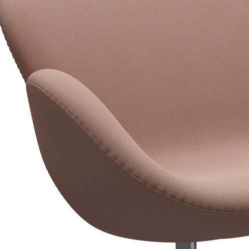 [product_category]-Fritz Hansen Swan Sofa 2 Seater, Satin Brushed Aluminium/Steelcut Light Beige/Light Red-Fritz Hansen-3321-STI605-SPAL-FRI-7