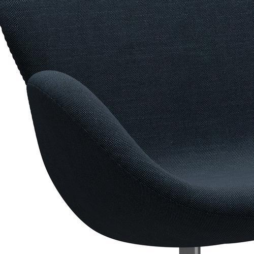 [product_category]-Fritz Hansen Swan Sofa 2 Seater, Satin Brushed Aluminium/Sunniva Black/Navy-Fritz Hansen-3321-SV783-SPAL-FRI-7