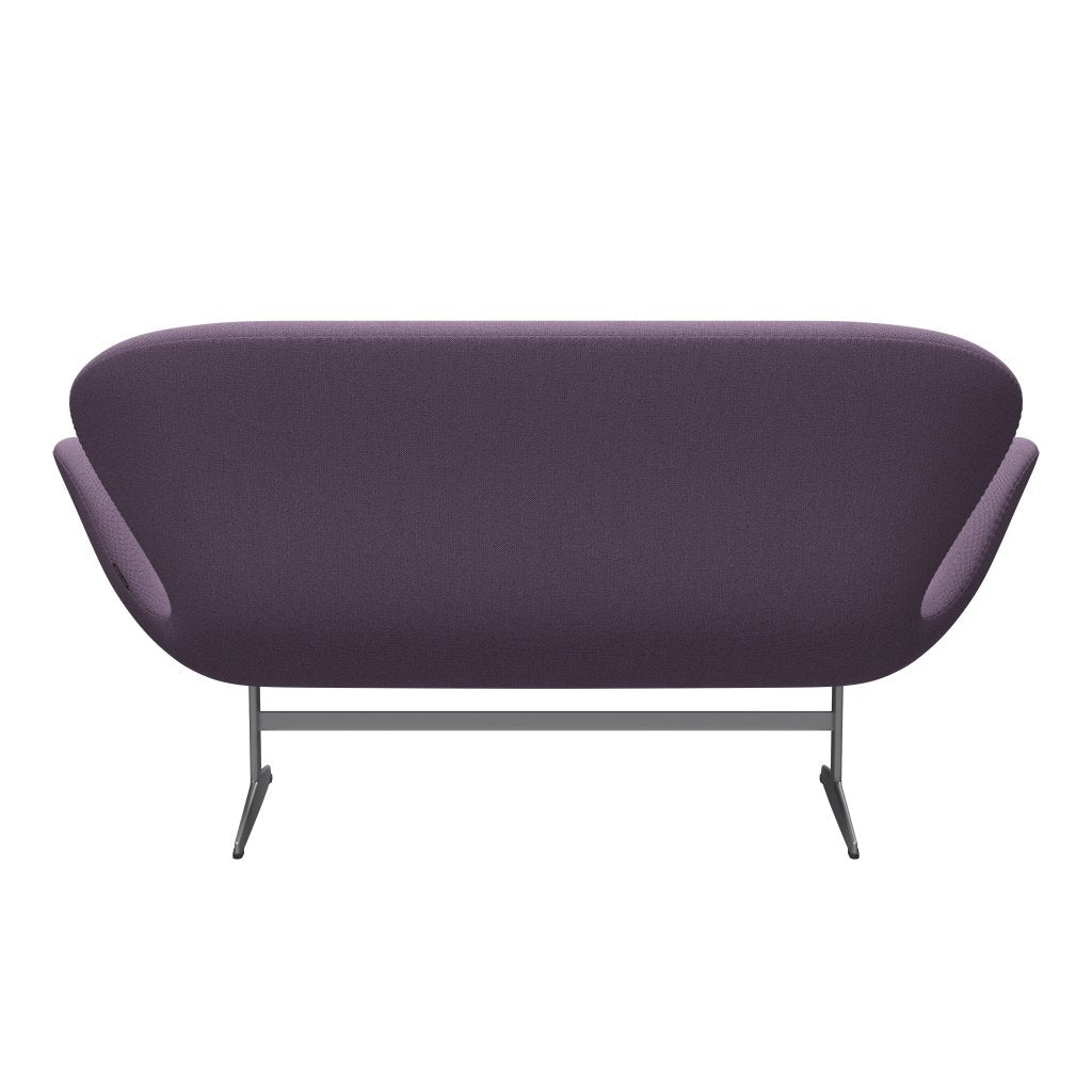 [product_category]-Fritz Hansen Swan Sofa 2 Seater, Silver Grey/Capture Light Violet-Fritz Hansen-3321-CP4501-SGBASE-FRI-4