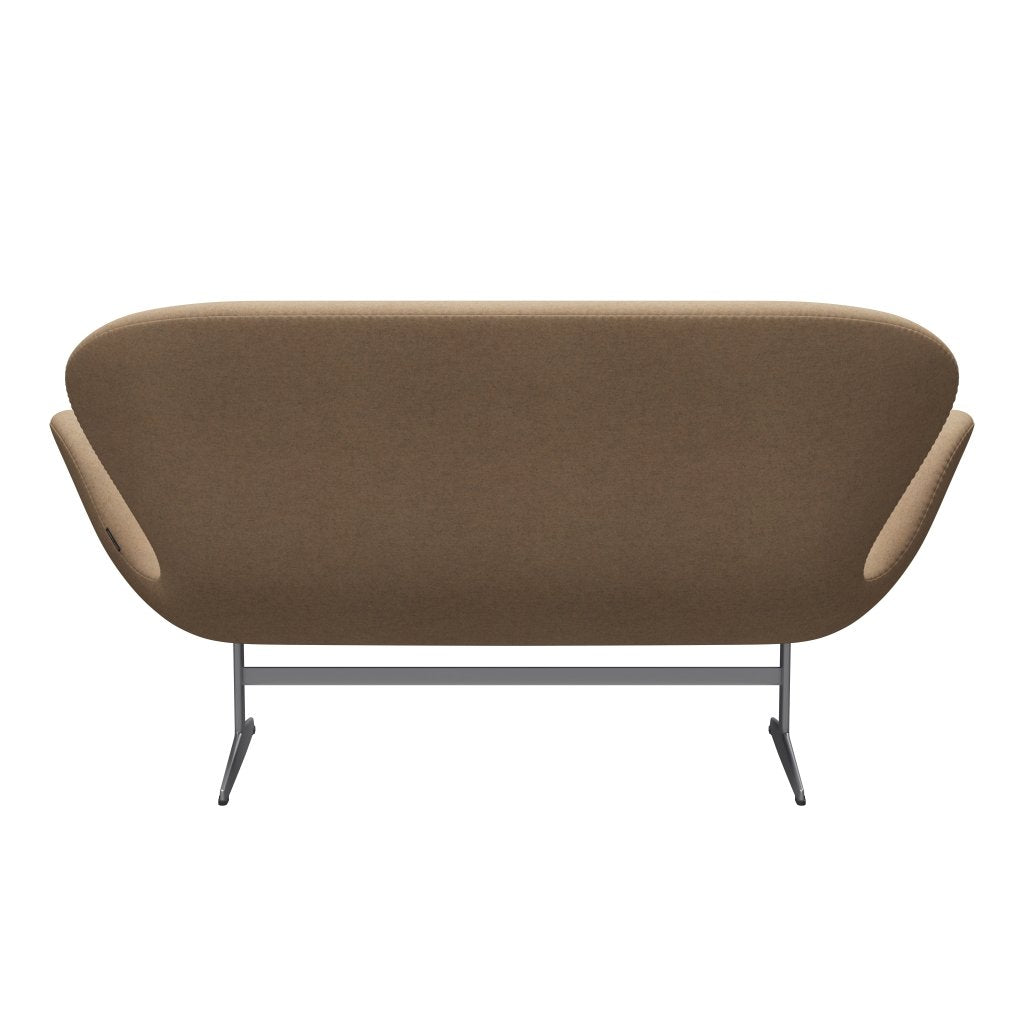 [product_category]-Fritz Hansen Swan Sofa 2 Seater, Silver Grey/Divina Md Cappuccino-Fritz Hansen-3321-DMD413-SGBASE-FRI-4