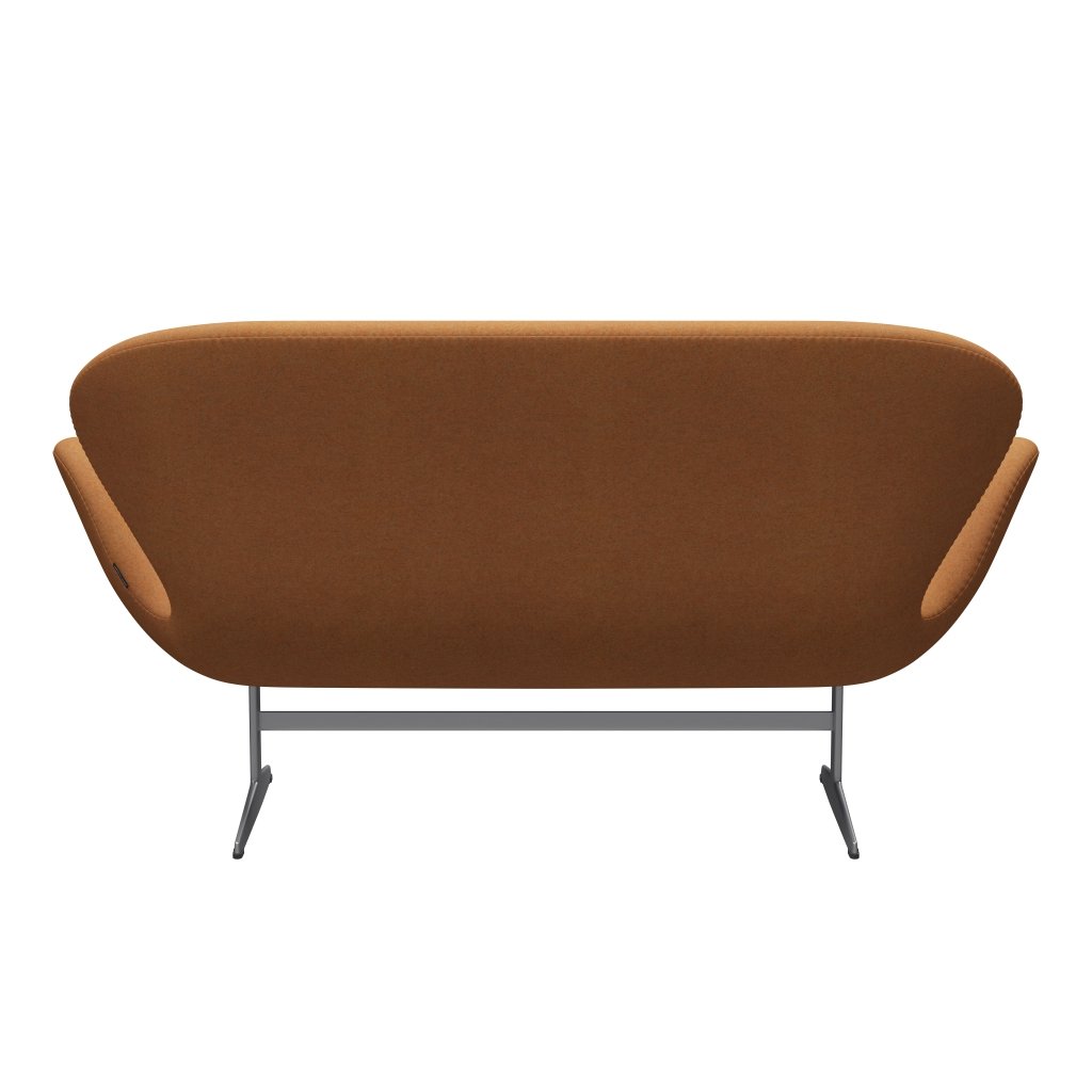 [product_category]-Fritz Hansen Swan Sofa 2 Seater, Silver Grey/Divina Md Carrot-Fritz Hansen-3321-DMD433-SGBASE-FRI-4